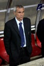 The Inter coach , Hector Cuper, before the match